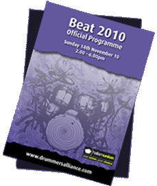 Beat 2010 event programme, front cover